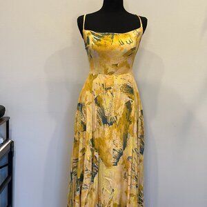 Free People Nellie Printed Maxi Dress - Size 10 - $65